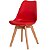 Cadeira Saarinen Design Polipropileno/PU Pés em Madeira FD1216 XLX22 - Imagem 6