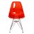LISTA2021 Cadeira Fixa Design Amaze Policarbonato Pés Cromado Cadeira Brasil XLX22 - Imagem 1