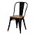 LISTA2021 Cadeira Fixa Design Brave Aço Assento Madeira Cadeira Brasil XLX22 - Imagem 2