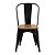 LISTA2021 Cadeira Fixa Design Brave Aço Assento Madeira Cadeira Brasil XLX22 - Imagem 4