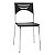 Kit com 5 Cadeiras Coletiva - Estrutura Fixa Cromada - Athos CB 1176 XLX22 - Imagem 1