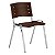 Kit com 5 Cadeiras Empilháveis Coletiva - Estrutura Fixa Cromada - New Luster CB 1286 XLX22 - Imagem 1