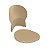 Kit com 5 Cadeiras Coletiva - Estrutura Fixa Preta - Sharp CB 1192 XLX22 - Imagem 3