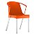 Kit com 4 Cadeiras Coletiva - Estrutura Fixa Alumínio - Com Braços - Sleep CB 1134 XLX22 - Imagem 2