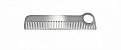 Pente Aço Inoxidável - Chicago Comb. Modelo # 1 - Matte ( Fosco -Texturizado ) - Imagem 5