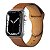 Pulseira de Couro Para Apple Watch 49MM - Marrom - Gshield - Imagem 1