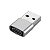 Adaptador Tipo C / USB - Prata - Gshield - Imagem 1