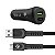 Kit Carregador Veicular com Cabo Dual Shock - 1,2m - Micro USB V8 - Original - Gshield - Imagem 1