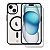 Kit Capa Magsafe Preta e Pelicula Coverage 5D Pro Preta para iPhone 15 - Gshield - Imagem 1