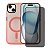 Kit Capa Magsafe Pro Rosa e Pelicula Defender Pro Privacidade para iPhone 15 - Gshield - Imagem 1