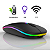 Mouse Sem Fio Recarregável Wireless Bluetooth LED RGB - Cinza - Verde - Imagem 2