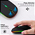 Mouse Sem Fio Recarregável Wireless Bluetooth LED RGB - Cinza - Verde - Imagem 3