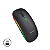 Mouse Sem Fio Recarregável Wireless Bluetooth LED RGB - Cinza - Verde - Imagem 4