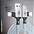 Cabo 4 em 1 - Carregamento Rápido 65W - USB-A, Tipo-C e Lightning - 1M - Discovery - Gshield - Imagem 3