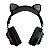 Fone Headset Bluetooth Cat Ear - Extra Bass - Preto - Verde - Imagem 1