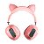 Fone Headset Bluetooth Cat Ear - Extra Bass - Rosa - Verde - Imagem 2