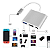 Adaptador 3 em 1 - Tipo C / HDMI / USB-A 3.0 - Type C - Verde - Imagem 2