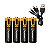 Pilha Recarregável AAA Turbo PowerFast - 4 Unidades - Alta Capacidade, Até 1200 Recargas, Ideal para Controles e Eletrônicos - Gshield - Imagem 1