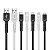 Cabo Dual Shock - Micro usb - Tipo C - Lightning MFI Homologado - 2M - Gshield - Imagem 1