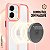 Capa para iPhone 17 - Magsafe Wave Transparente - Rosa - Gshield - Imagem 5