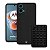 Kit Capa Silicon Veloz para  Motorola Moto G34 +  Ventosa - Preta - Gshield - Imagem 1