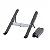 Kit Suporte Dobrável p/ Notebook com Hub USB + Cabo Flat Tipo C 1,2M – Gshield - Imagem 2