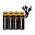 Pilha Recarregável AA / AAA Turbo PowerFast - 4 Unidades - Alta Capacidade, Até 1200 Recargas, Ideal para Controles e Eletrônicos - Gshield - Imagem 3