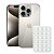 Kit Capa Crystal Slim para iPhone 15 Pro +  Ventosa - Branca - Gshield - Imagem 1