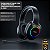 Headset Gamer Sem Fio 2.4G + Bluetooth - RGB, Microfone, Baixa Latência – Preto - AOC - Imagem 2