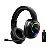 Headset Gamer Sem Fio 2.4G + Bluetooth - RGB, Microfone, Baixa Latência – Preto - AOC - Imagem 1