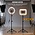 Ring Light LED Quadrada Portátil Multifuncional com 3 Suportes Universais para Sapata, 240 LEDs, Suporte Integrado para Celular e Cor Ajustável 2500k e 8500k - Victus - Gshield - Imagem 5