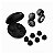 Tampão de Ouvido Earplugs Shield Calm para Proteção Auricular com Tubo de Filtro Acústico e Redução de Ruído - Preto - Gshield - Imagem 1
