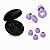 Tampão de Ouvido para Proteção Auricular Reutilizável em Silicone com 3 Tamanhos de Ponteiras - Lilás - Earplugs Shieeld Spirit - Gshield - Imagem 1