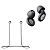 Kit Cordão Anti-Perda + Tampões de Ouvido Earplugs Shield Calm com Tubo Filtro Acústico - Preto - Gshield - Imagem 1