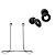 Kit Cordão Anti-Perda + Tampões de Ouvido Earplugs Shieeld Spirit Reutilizável - Preto - Gshield - Imagem 1