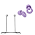 Kit Cordão Anti-Perda + Tampões de Ouvido Earplugs Shieeld Spirit Reutilizável - Lilás - Gshield - Imagem 1