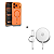 Kit Carregador Wireless Magsafe 15W + Capa Crystal Slim Magsafe Laranja para iPhone 17 Pro - Gshield - Imagem 1