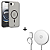 Kit Capa Crystal Slim Titanium para iPhone 16E / 17E + Carregador Wireless MagSafe - Gshield - Imagem 1