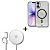 Kit Capa Crystal Slim Titanium para iPhone 17 + Carregador Wireless MagSafe - Gshield - Imagem 1