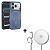Kit Capa Crystal Slim Azul para iPhone 17 Pro + Carregador Wireless MagSafe - Gshield - Imagem 1