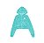 Cropped Sufgang - Sufbabys Strass Logo Plush Zip Up Hoodie Tiffany (exclusivo) - Imagem 1