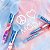 MODA Dreamy Blue Tie Dye Makeup Brush Set 5 PINCÉIS - Imagem 1