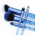 Moda Blue Smoke Show Full Face 5pc Makeup Brush Set - Imagem 2