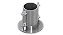 MOLDE CILINDRO PROCTOR DIAMETRO 4" COM COLAR E BASE DE ACO ZINCADO - Imagem 1