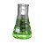 ERLENMEYER DE VIDRO BOCA LARGA 125ML - Imagem 1