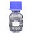 FRASCO REAGENTE VIDRO BORO INCOLOR GRADUADO COM TAMPA ROSCA AZUL 50ML - Imagem 1