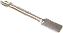 ESPATULA COM COLHER EM CHAPA DE ACO INOX COMP. 120MM - Imagem 1