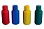 FRASCO DE PLASTICO COLORIDO AMARELO 250ML - Imagem 1