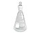 ERLENMEYER DE VIDRO COM ROLHA DE VIDRO 250ML - Imagem 2