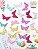 Borboletas com detalhes em glitter. - Imagem 5